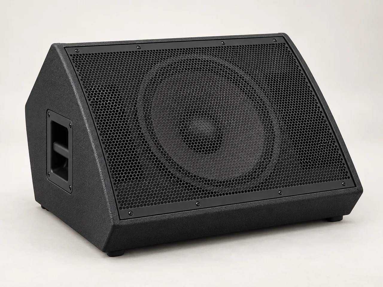 AI illustration of an unbranded stage monitor.